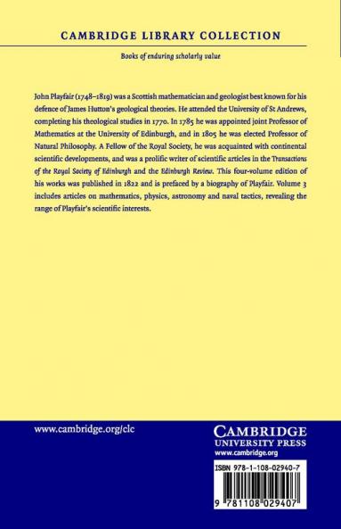 The Works of John Playfair - Volume 3
