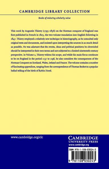 History of the Conquest of England by the Normans - Volume 2