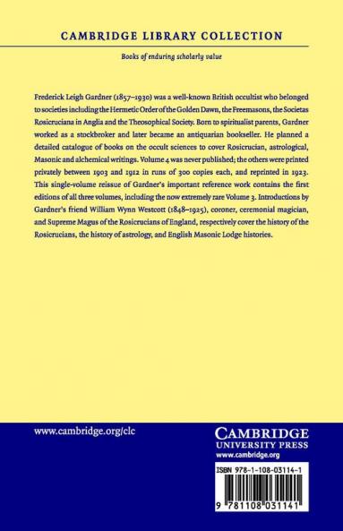 A Catalogue Raisonné of Works on the Occult             Sciences