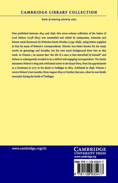 The Dispatches and Letters of Vice Admiral Lord Viscount Nelson - Volume 7