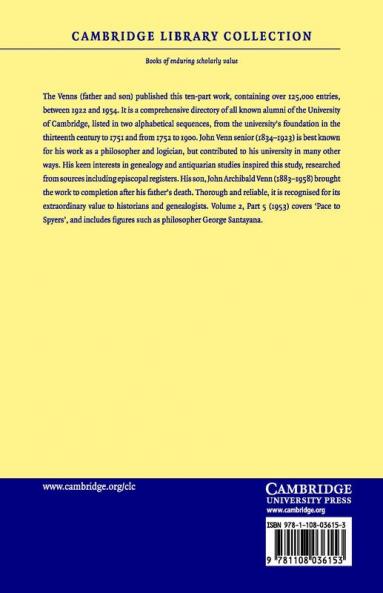 Alumni Cantabrigienses - Volume 2