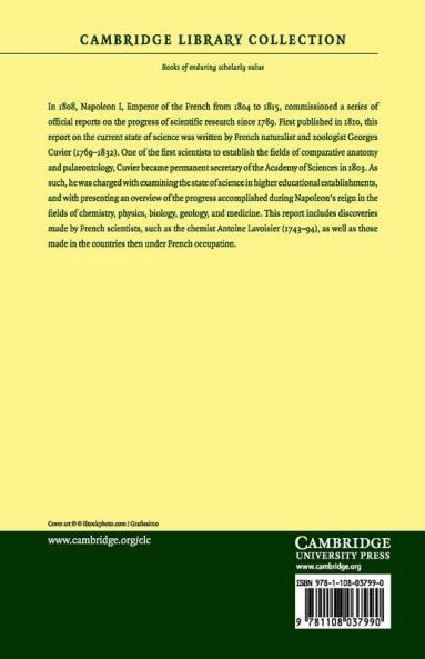 Rapport Historique Sur Les Progr S Des Sciences Naturelles Depuis 1789 Et Sur Leur Tat Actuel