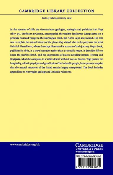 Nord-Fahrt Entlang Der Norwegischen Kuste Nach Dem Nordkap Den Inseln Jan Mayen Und Island Auf Dem Schooner Joachim Hinrich