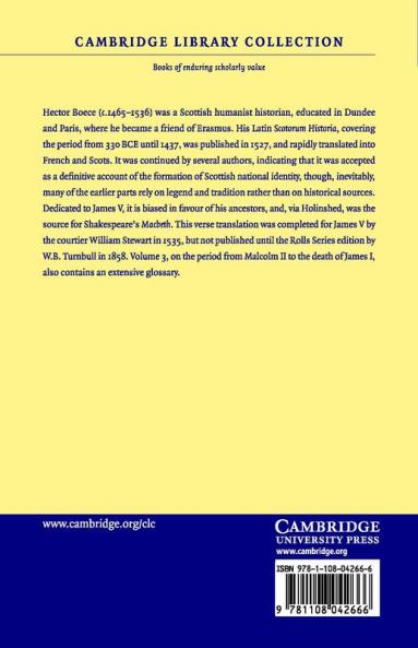 The Buik of the Croniclis of Scotland; Or a Metrical Version of the History of Hector Boece - Volume 3