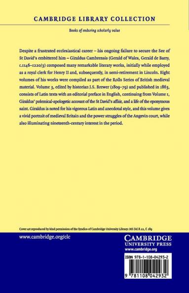 Giraldi Cambrensis Opera - Volume 3