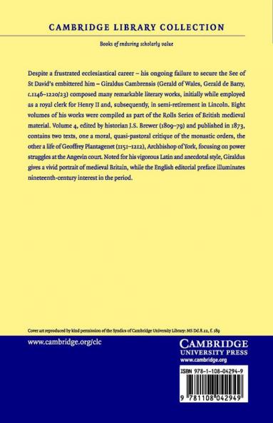 Giraldi Cambrensis Opera - Volume 4