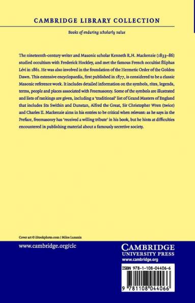 The Royal Masonic Cyclopaedia of History Rites Symbolism and Biography