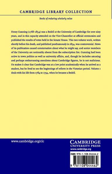Reminiscences of the University Town and County of Cambridge from the Year 1780
