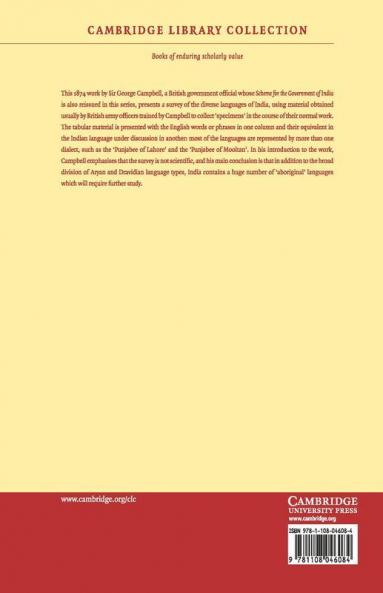 Specimens of Languages of India