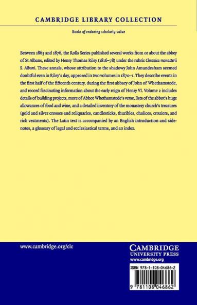 Annales Monasterii S. Albani A.D. 1421-1440 - Volume 2