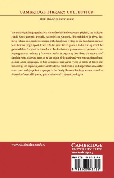 Comparative Grammar of the Modern Aryan Languages of India - Volume             3