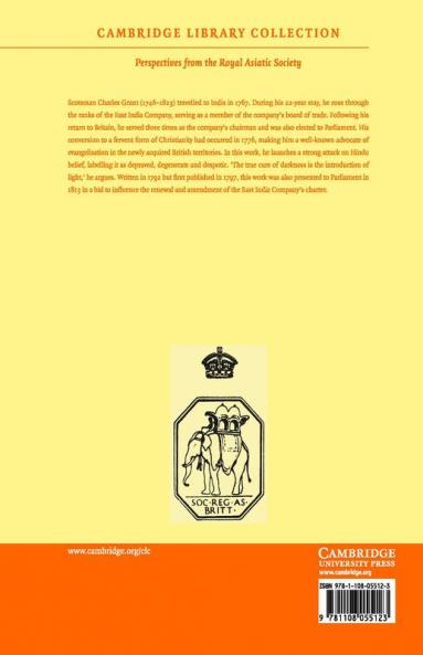 Observations on the State of Society Among the Asiatic Subjects of Great Britain