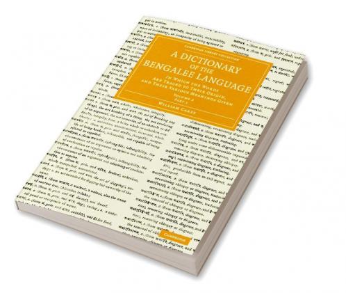 A Dictionary of the Bengalee Language - Volume 2
