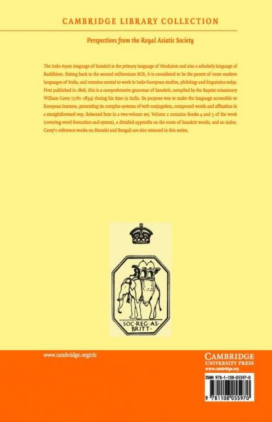 A Grammar of the Sungskrit Language - Volume 2