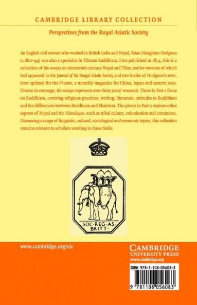 Essays on the Languages Literature and Religion of Nepal and Tibet