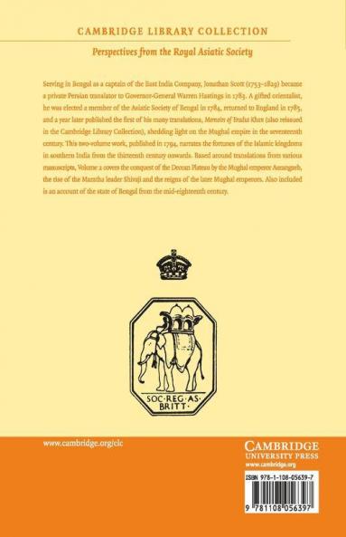 Ferishta's History of Dekkan from the First Mahummedan Conquests - Volume 2