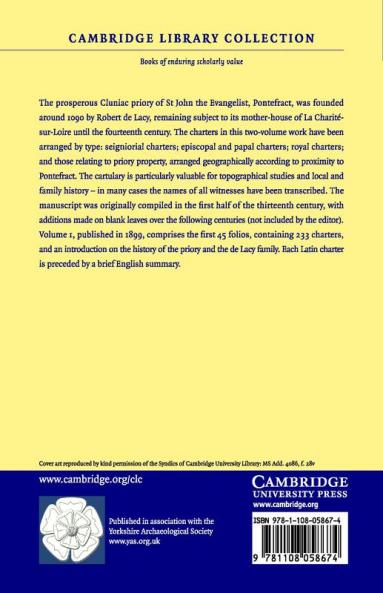 The Chartulary of St John of Pontefract