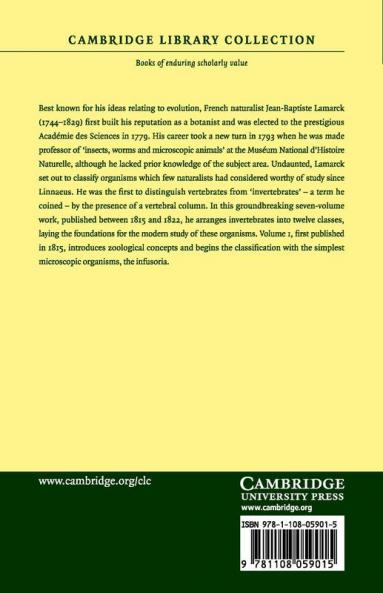 Histoire Naturelle Des Animaux Sans Vertebres