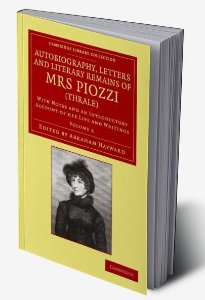Autobiography Letters and Literary Remains of Mrs Piozzi (Thrale)