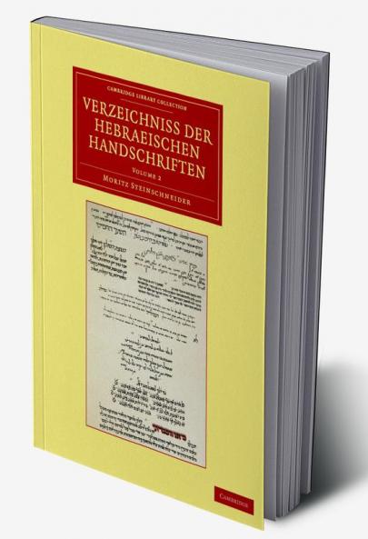 Verzeichniss Der Hebraischen Handschriften