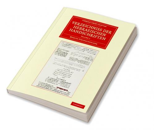 Verzeichniss Der Hebraischen Handschriften