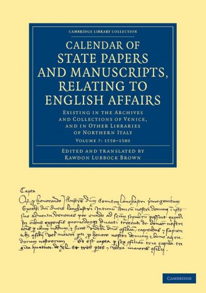 Calendar of State Papers and Manuscripts Relating to English Affairs