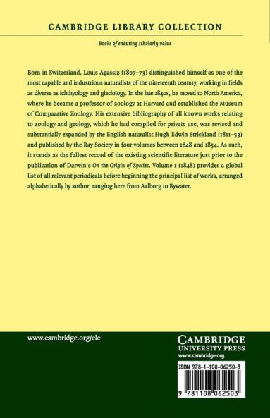 Bibliographia Zoologiae Et Geologiae Volume 1