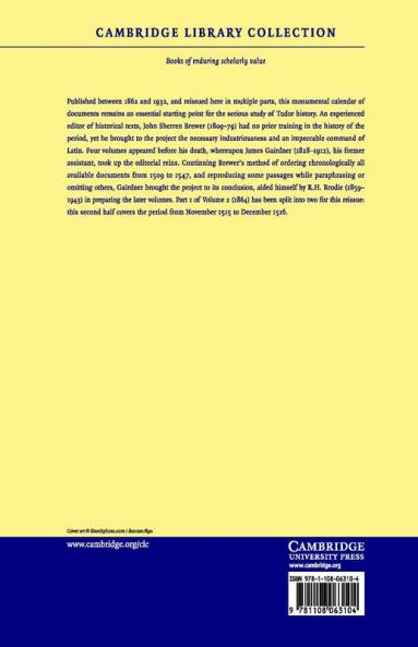 Letters and Papers Foreign and Domestic of the Reign of Henry VIII             - Volume 2