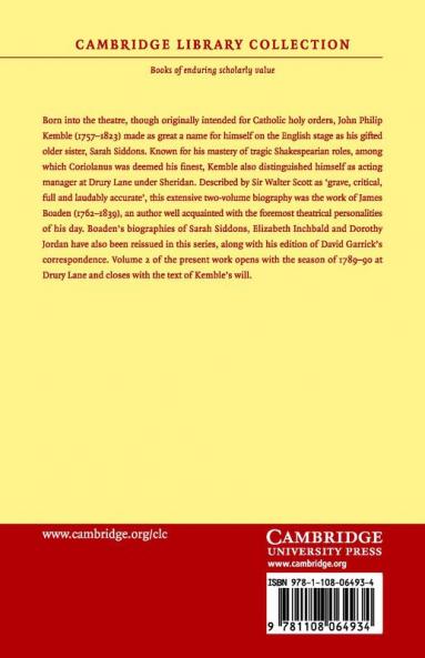 Memoirs of the Life of John Philip Kemble Esq.