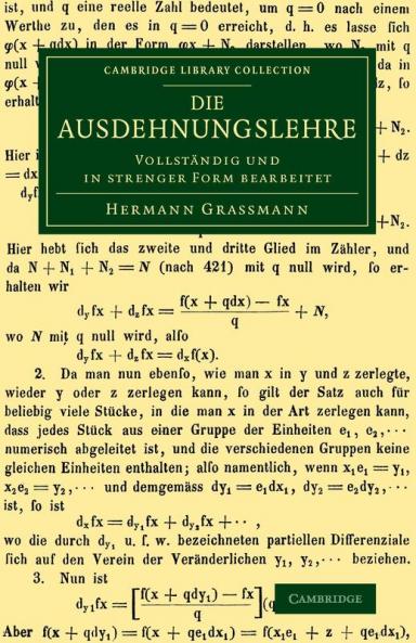 Die Ausdehnungslehre