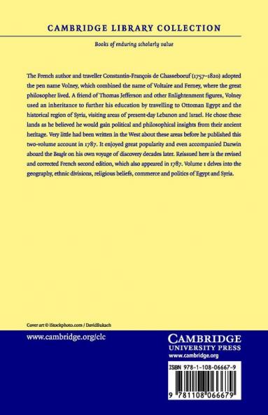 Voyage En Syrie Et En E Gypte Pendant Les Anne Es 1783 1784 Et 1785