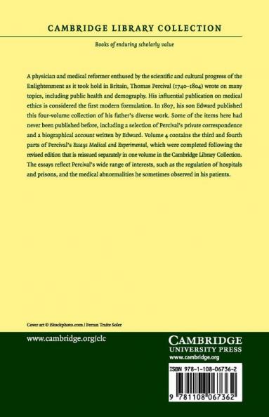The Works Literary Moral and Medical of Thomas Percival M.D.