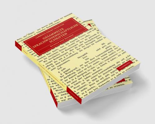 Gesammelte sprachwissenschaftliche Schriften