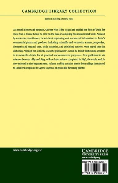 A Dictionary of the Economic Products of India
