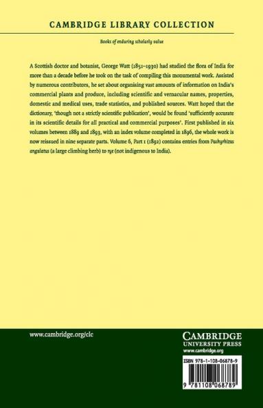 A Dictionary of the Economic Products of India