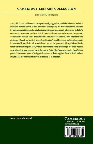 A Dictionary of the Economic Products of India