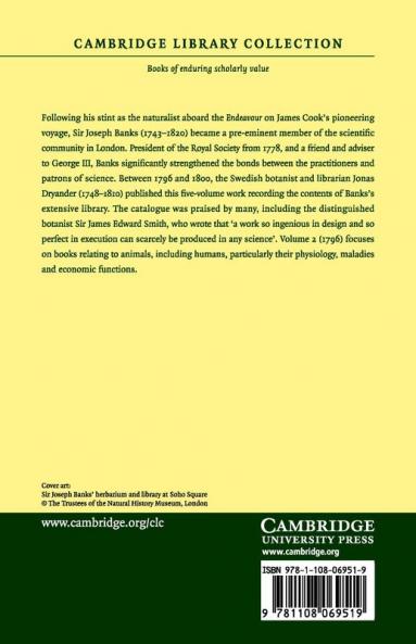 Catalogus Bibliothecae Historico-Naturalis Josephi Banks