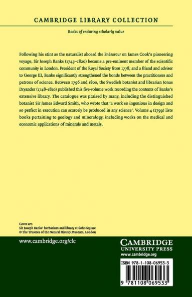 Catalogus Bibliothecae Historico-Naturalis Josephi Banks