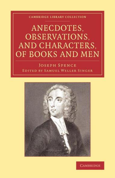 Anecdotes Observations and Characters of Books and             Men