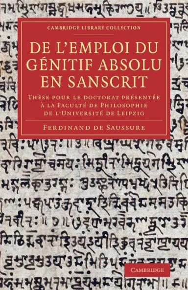 De l'emploi du génitif absolu en Sanscrit