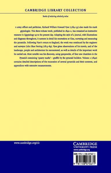 Operations Carried On at the Pyramids of Gizeh in 1837 - Volume             2