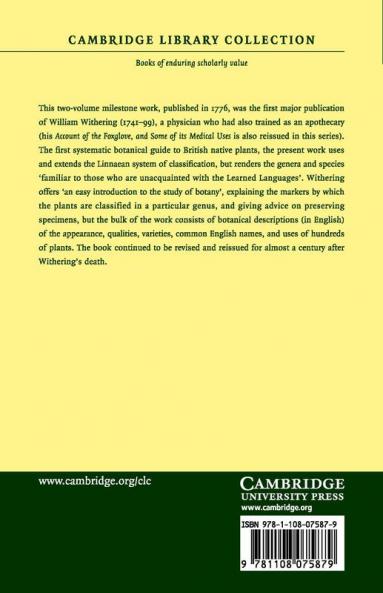A Botanical Arrangement of All the Vegetables Naturally Growing in             Great Britain - Volume 1
