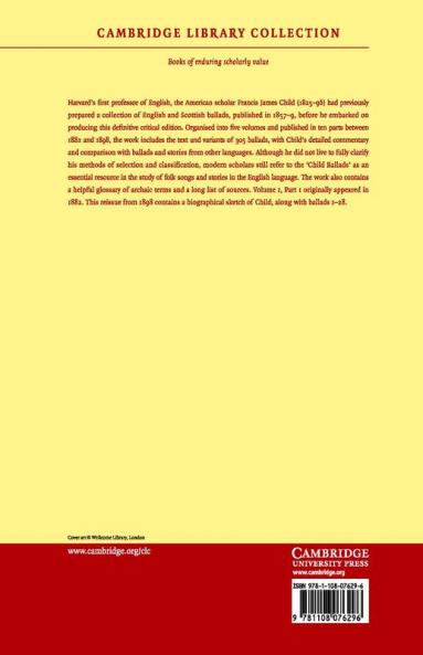 The English and Scottish Popular Ballads - Volume             1