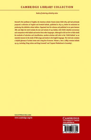 The English and Scottish Popular Ballads - Volume             1