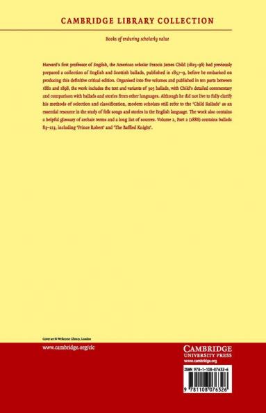 The English and Scottish Popular Ballads - Volume             2