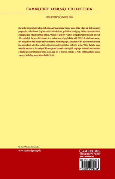 The English and Scottish Popular Ballads - Volume             3