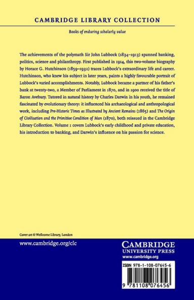 Life of Sir John Lubbock Lord Avebury