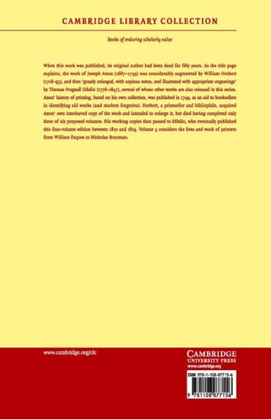 Typographical Antiquities - Volume 3