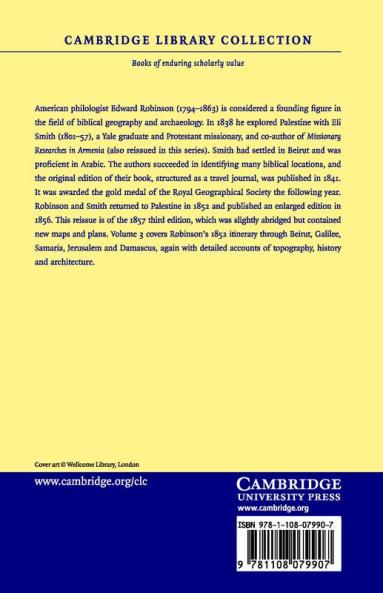 Biblical Researches in Palestine and the Adjacent Regions - Volume             3