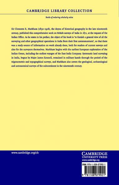 A Memoir on the Indian Surveys